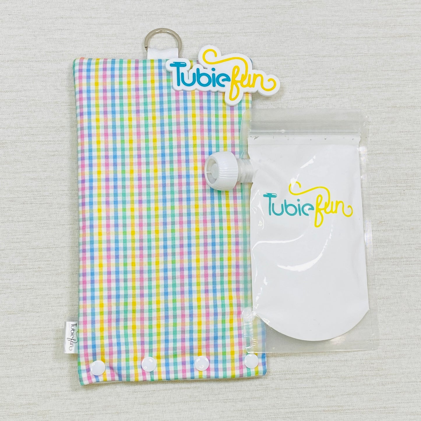 Insulated Milk Bag Suitable for Reusable Pouches - Coloured Gingham