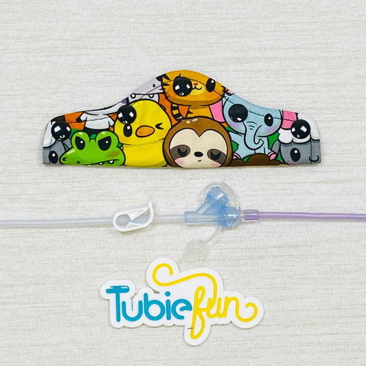 Feeding Tube Connection Cover - Cute Animals
