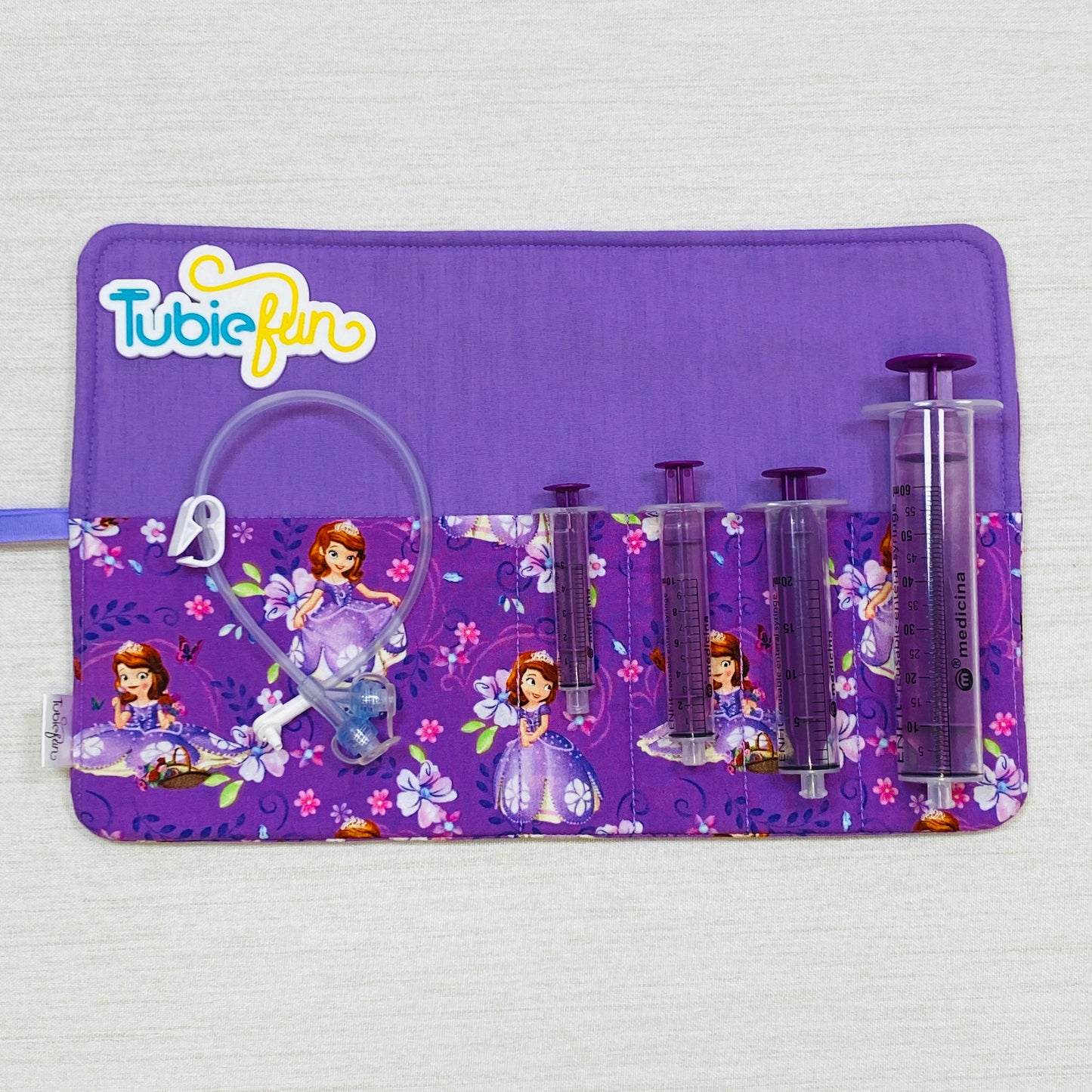 Syringe Roll - Princess on Purple