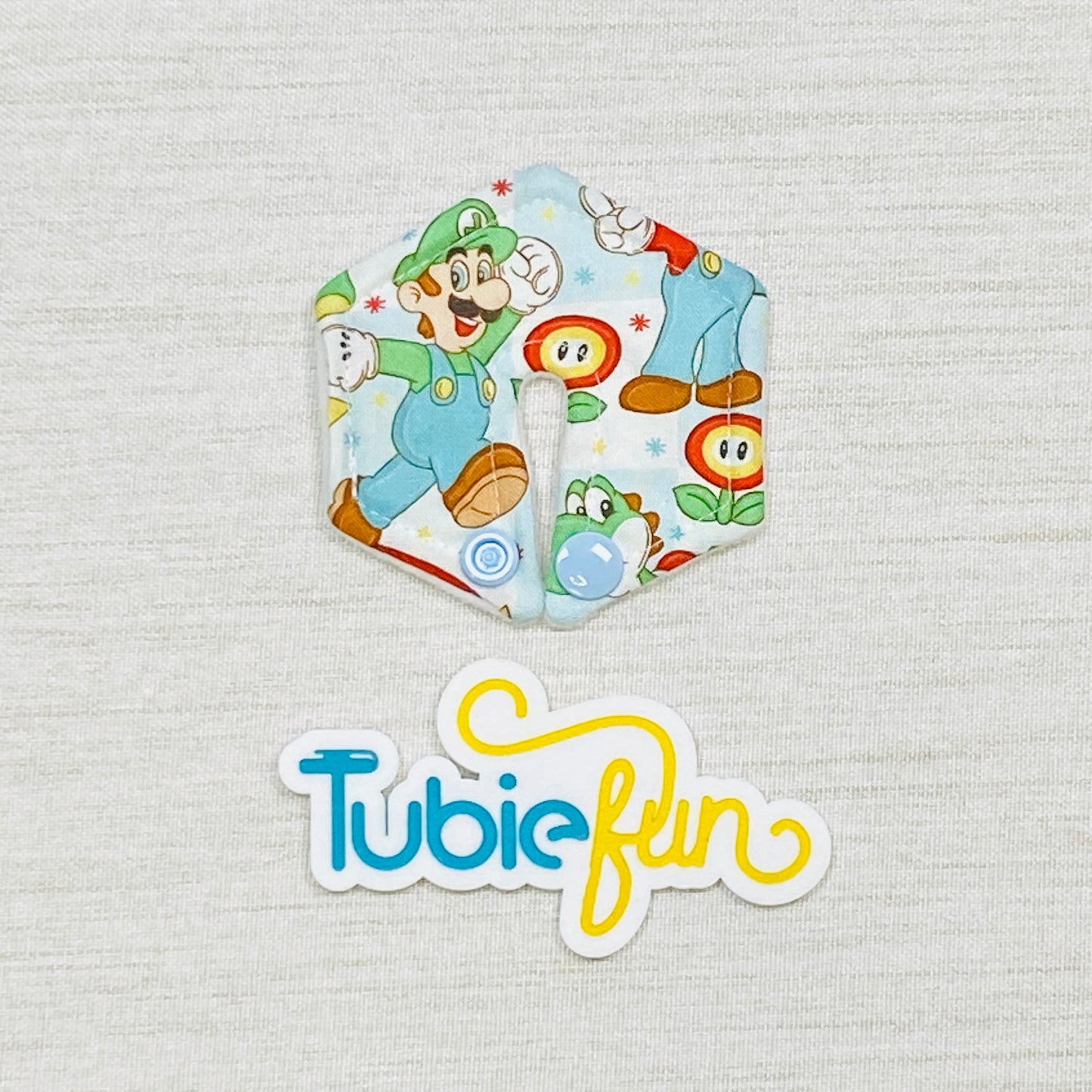 Hexagon G-Tube Button Pad Cover - Plumbing Brothers and Friends
