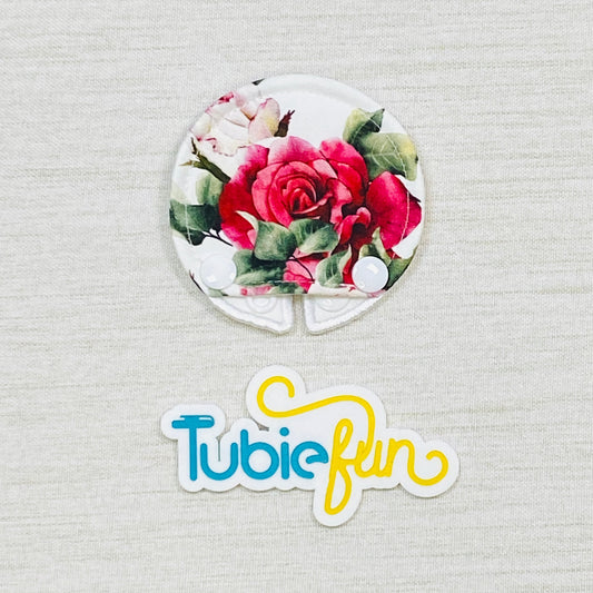 Covered Button Pad - Coloured Roses