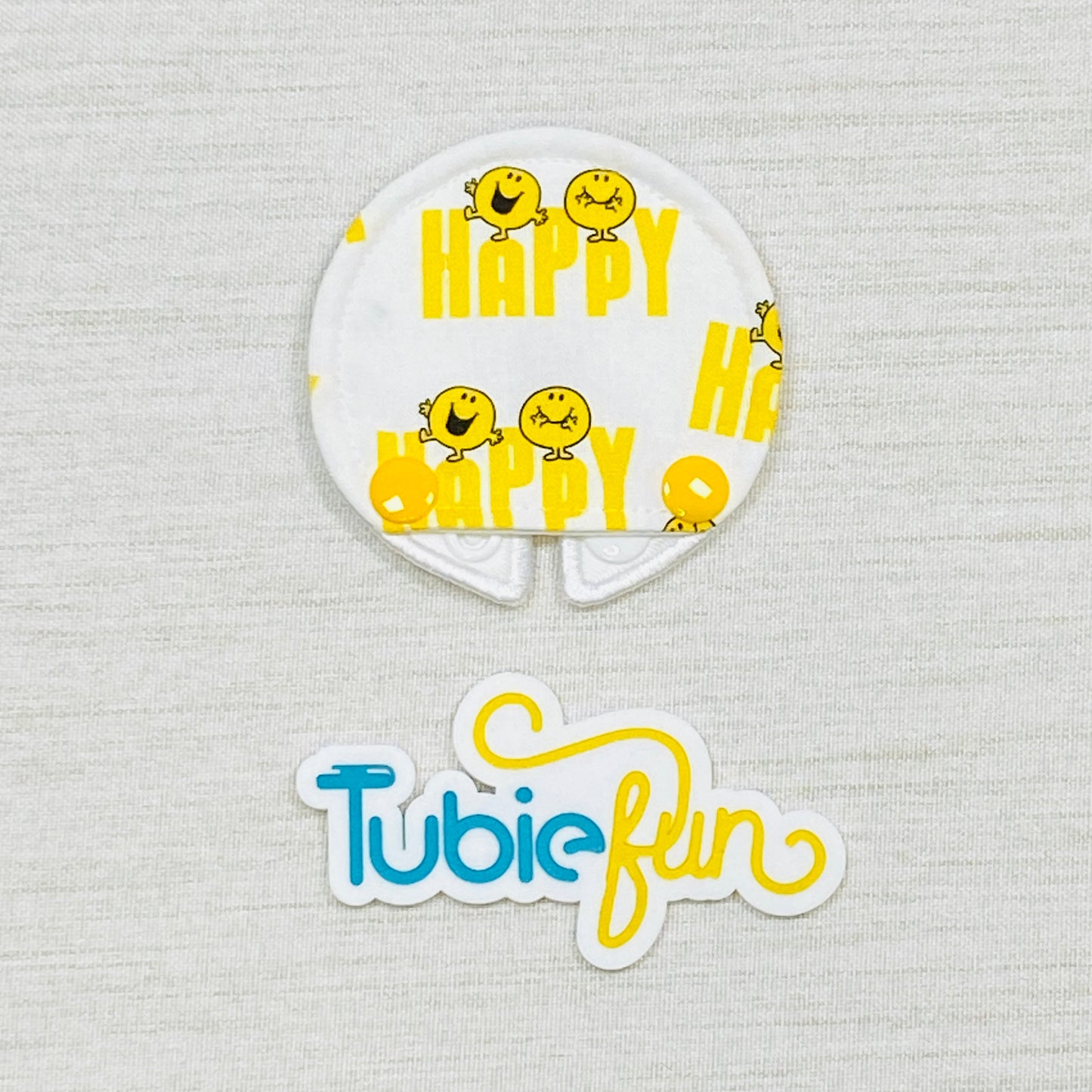 Covered Button Pad - Happy