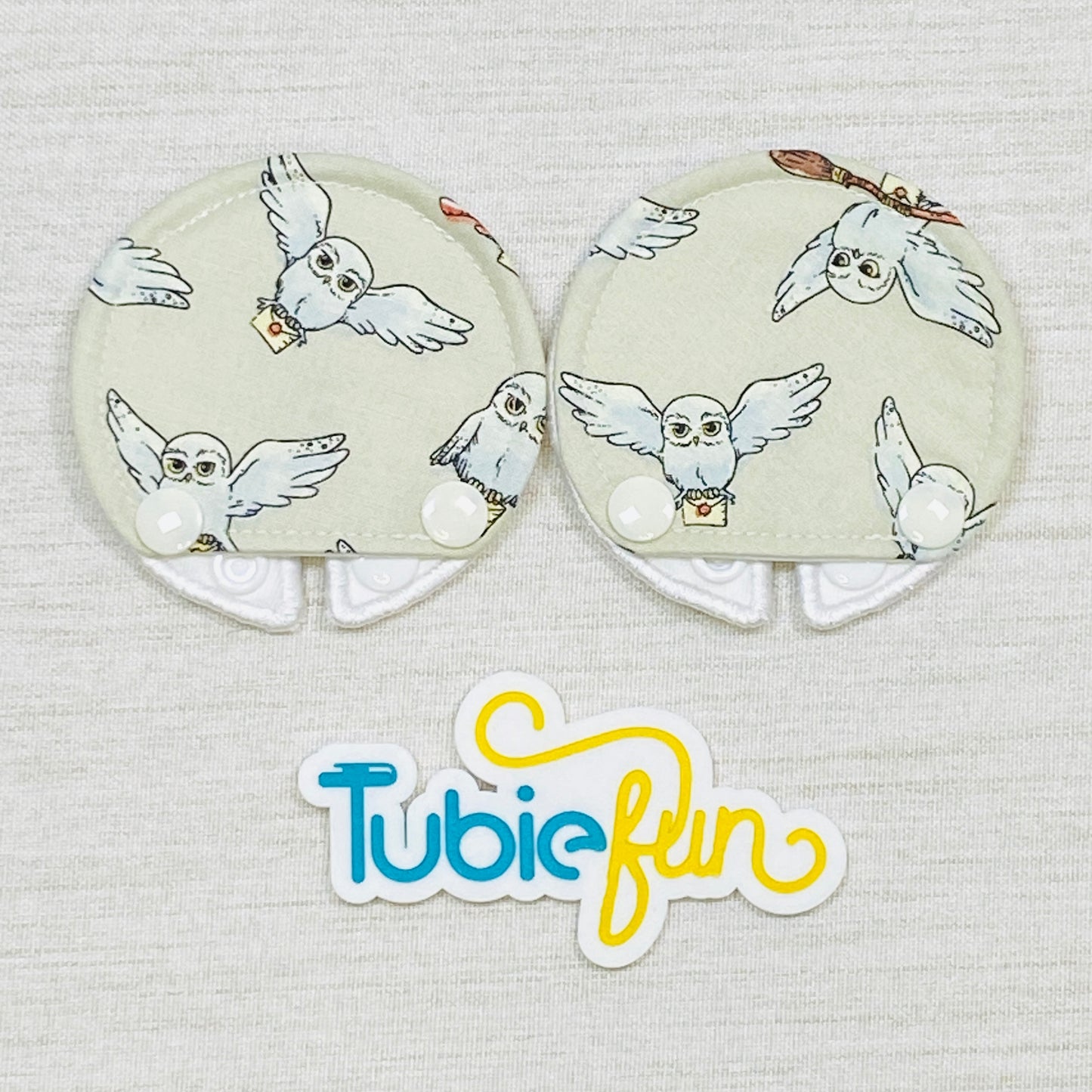 Covered Button Pad - Wizard Owls