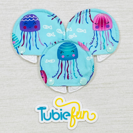 Covered Button Pad - Coloured Jelly Fish
