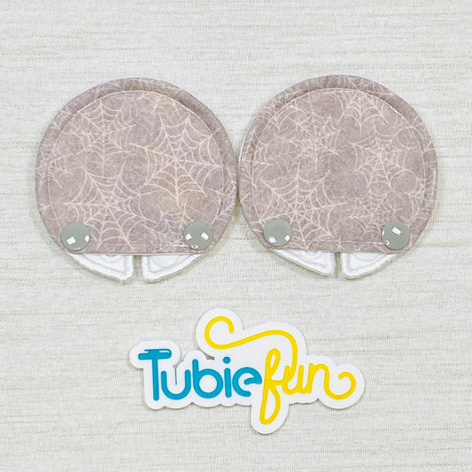 Covered Button Pad - Spider Webs