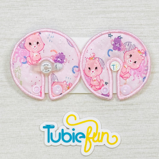 Button Pad Cover Large - Pink Bears