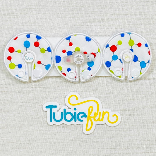 G-Tube Button Pad Cover - Molecules