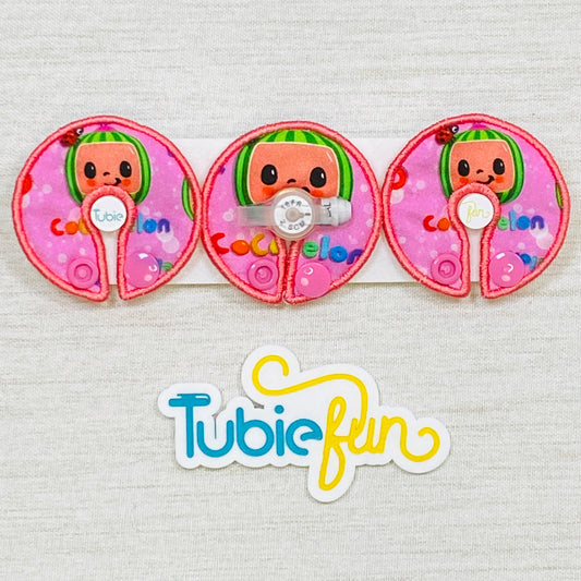 G-Tube Button Pad Cover - Baby Melon