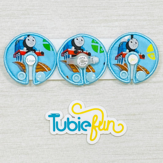 G-Tube Button Pad Cover - Train Engines