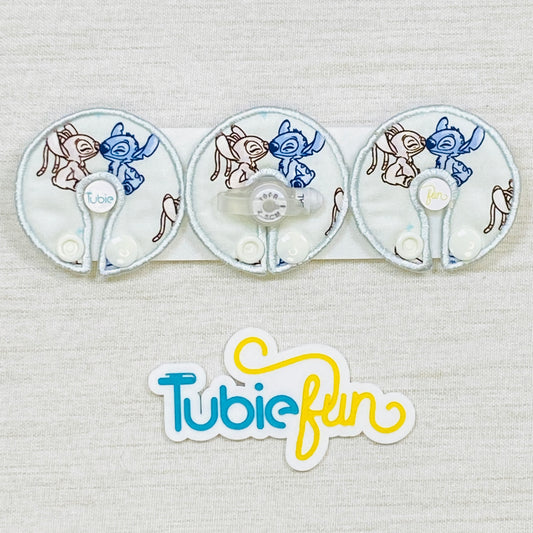 G-Tube Button Pad Cover - Blue and Pink Alien