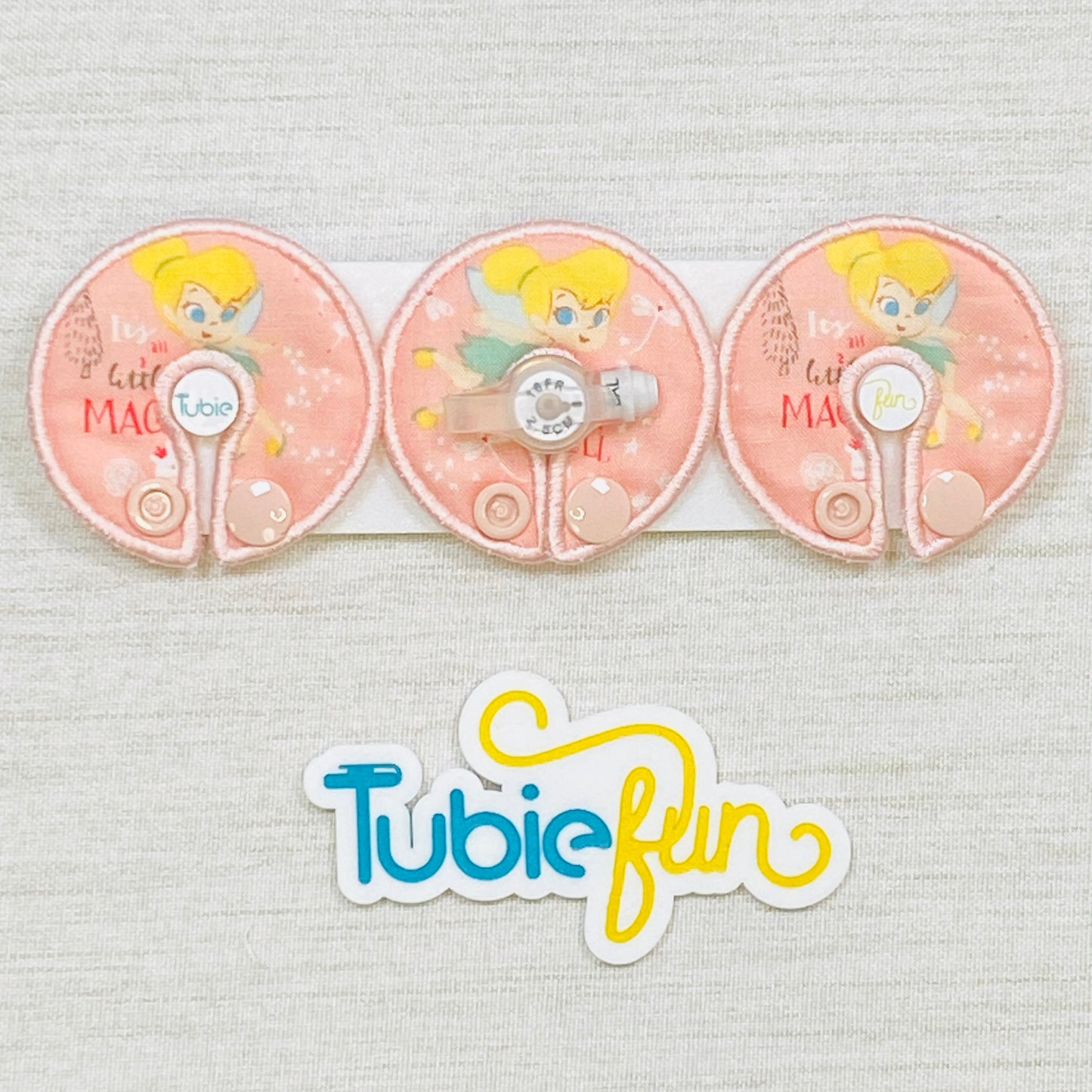 G-Tube Button Pad Cover - Fairy Tink