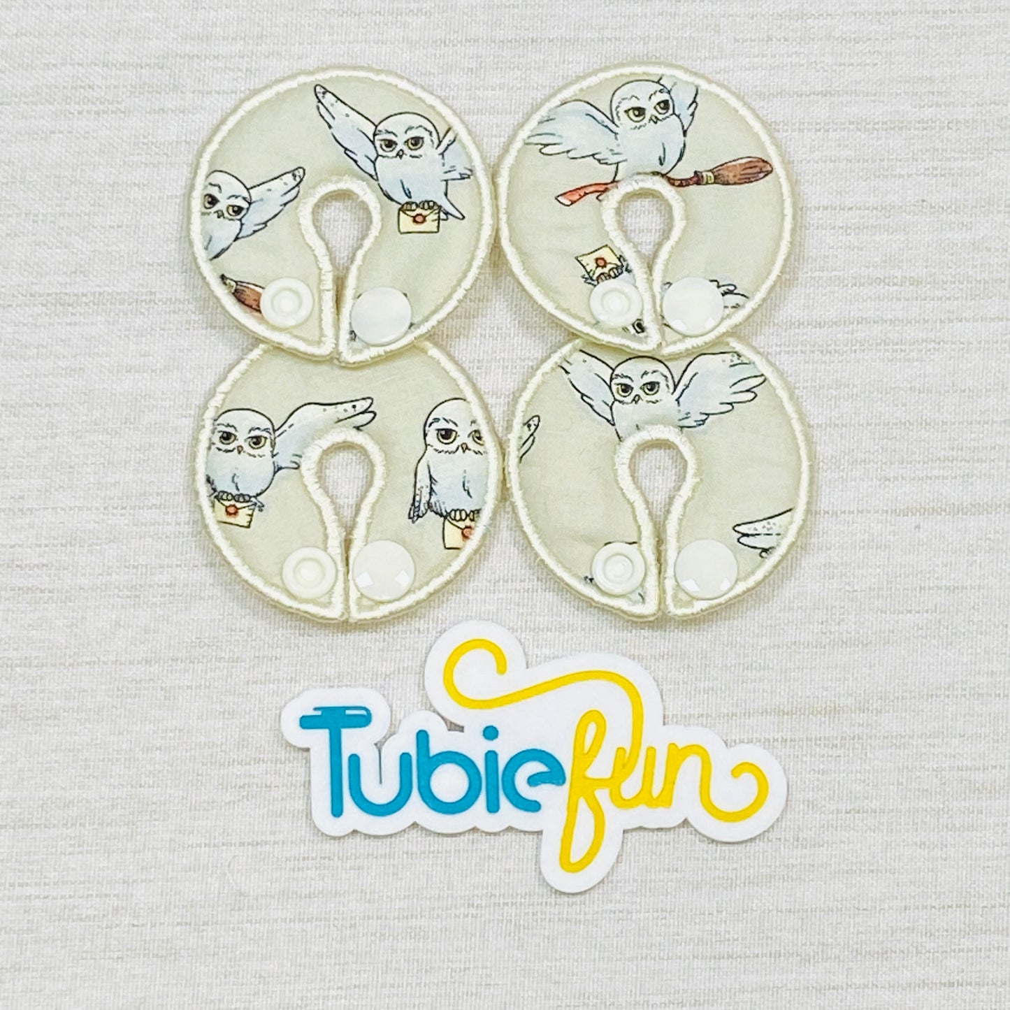 G-Tube Button Pad Cover - Wizard Owl