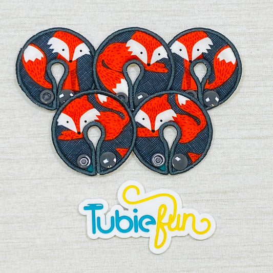 G-Tube Button Pad Cover - Red Fox