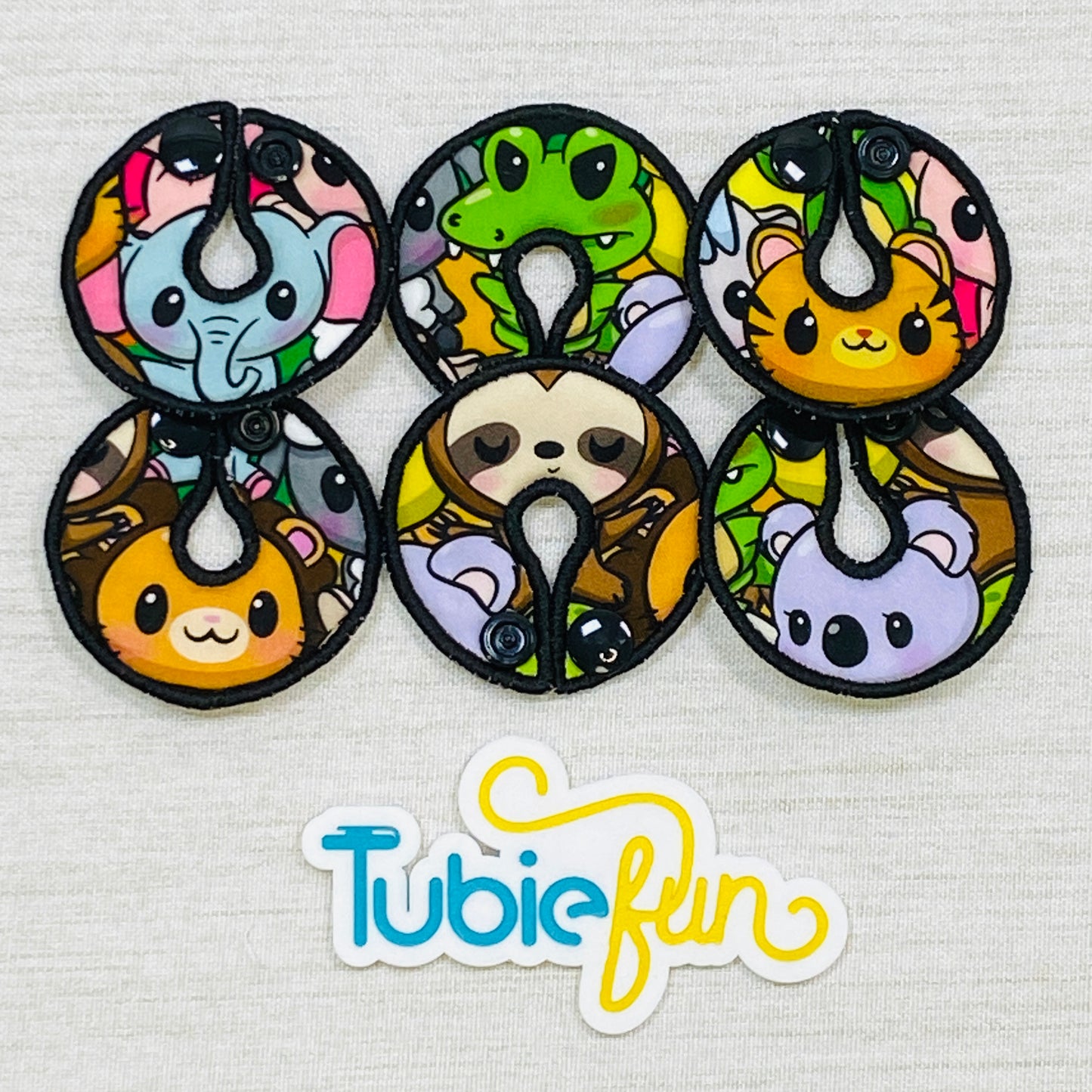 G-Tube Button Pad Cover - Cute Animals