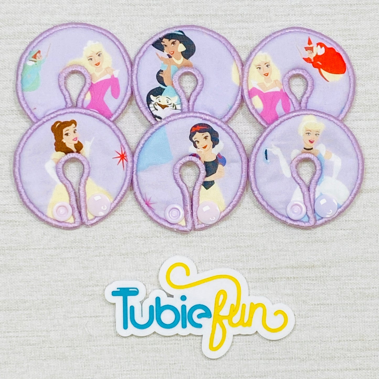 G-Tube Button Pad Cover - Princesses