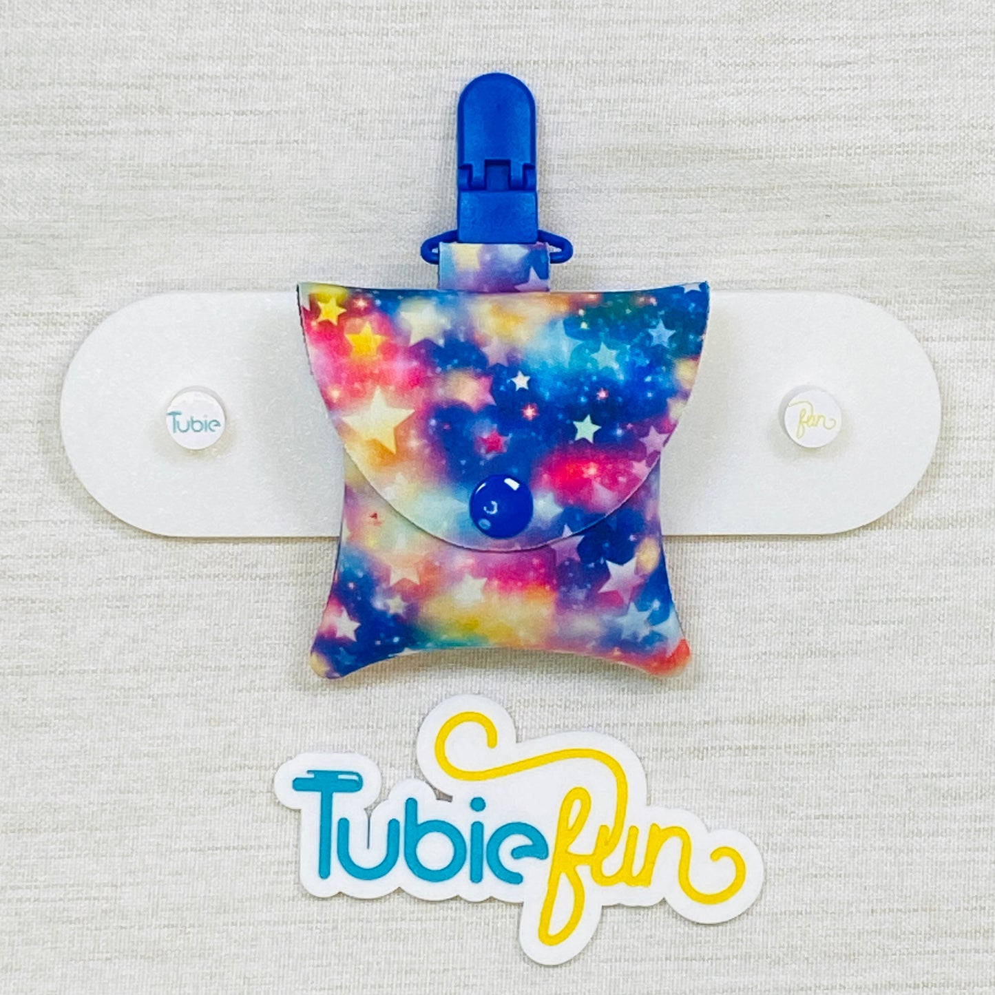 Neoprene Tubing Pouch - Coloured Stars