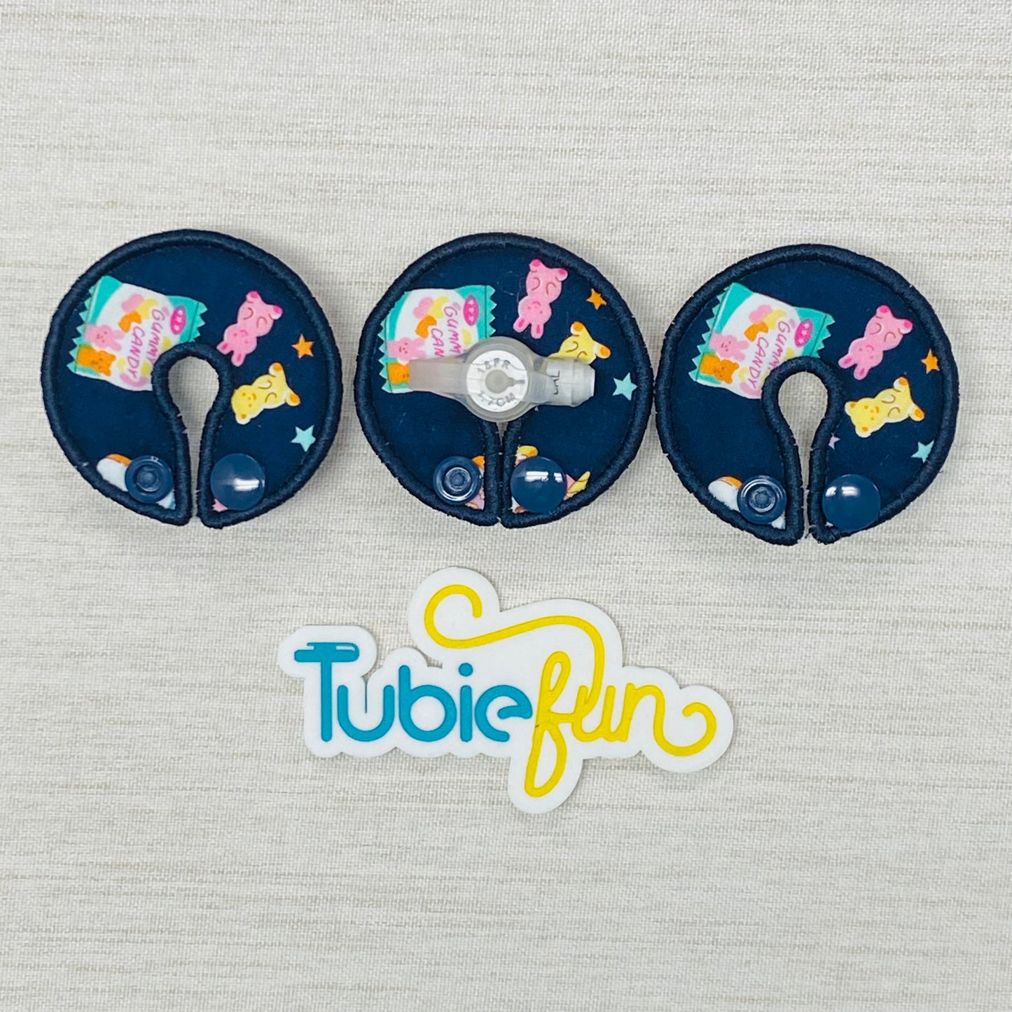 G-Tube Button Pad Cover - Gummie Lollies