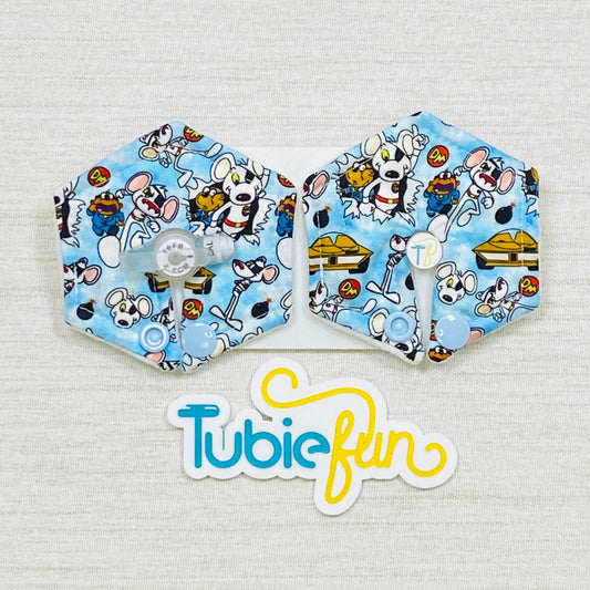 Hexagon G-Tube Button Pad Cover - Heroic Mouse