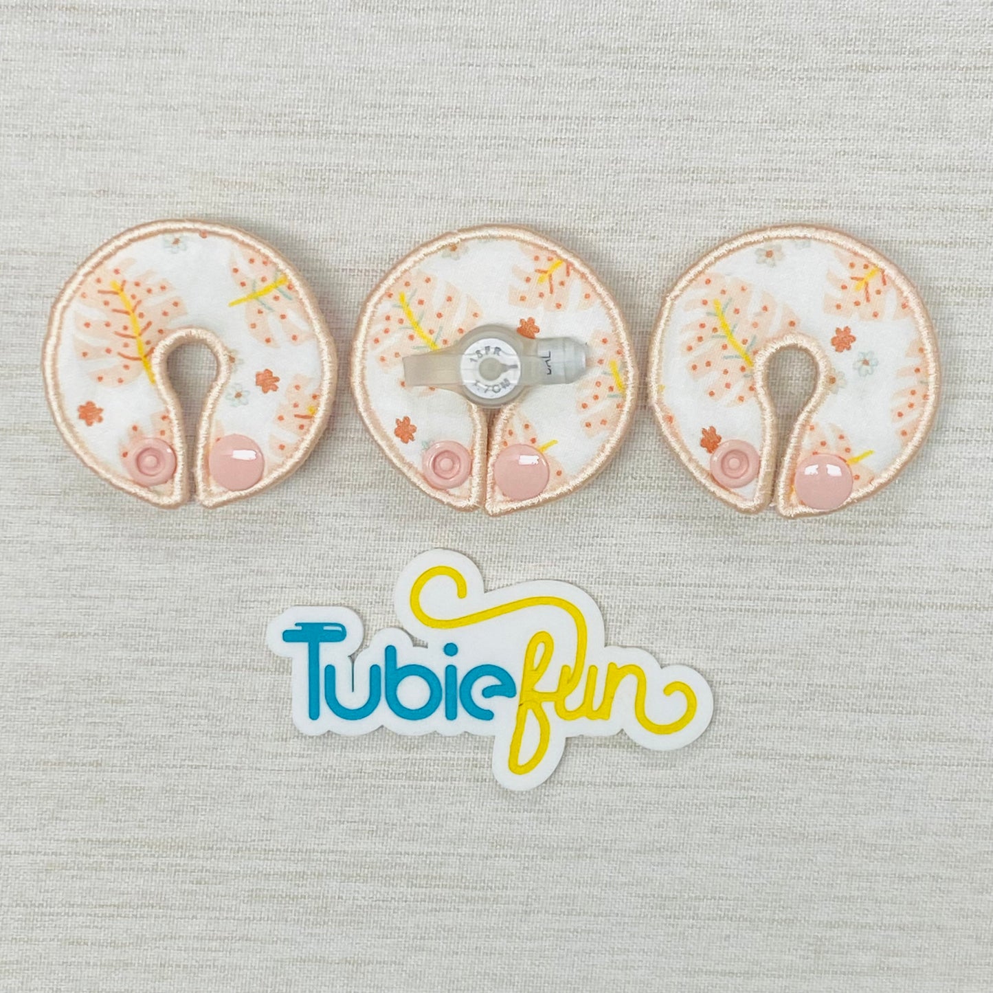 G-Tube Button Pad Cover - Autumn Leaves