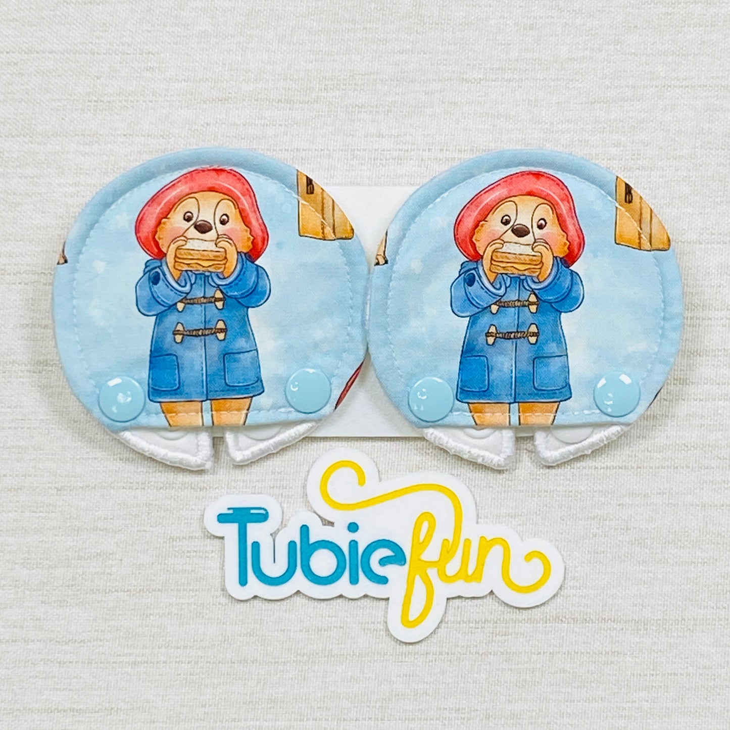 Covered Button Pad - Marmalade Bear