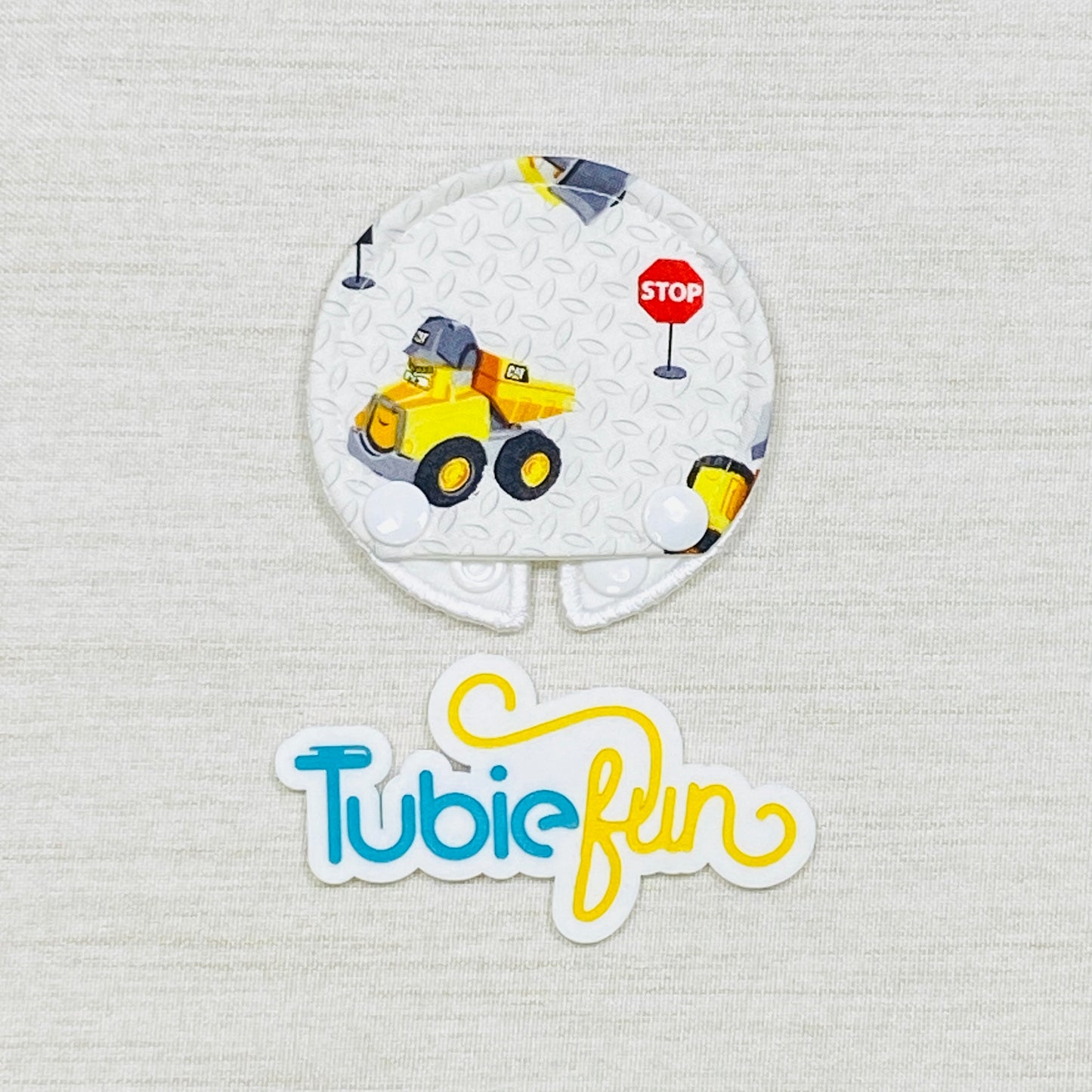 Covered Button Pad - Yellow Truck