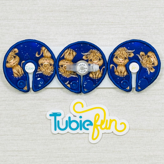 G-Tube Button Pad Cover - Cute Cows