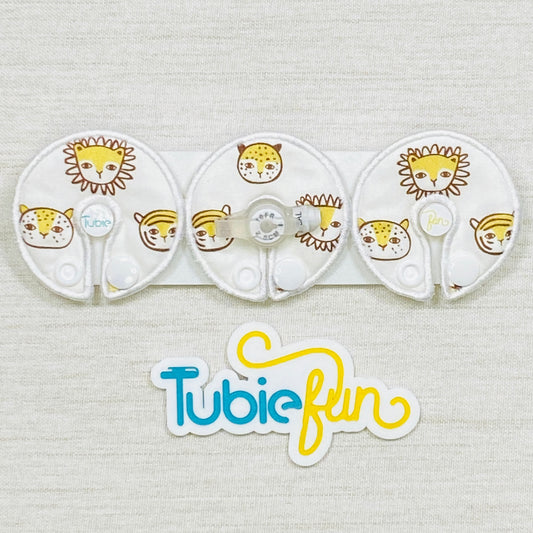 G-Tube Button Pad Cover - Lion Faces