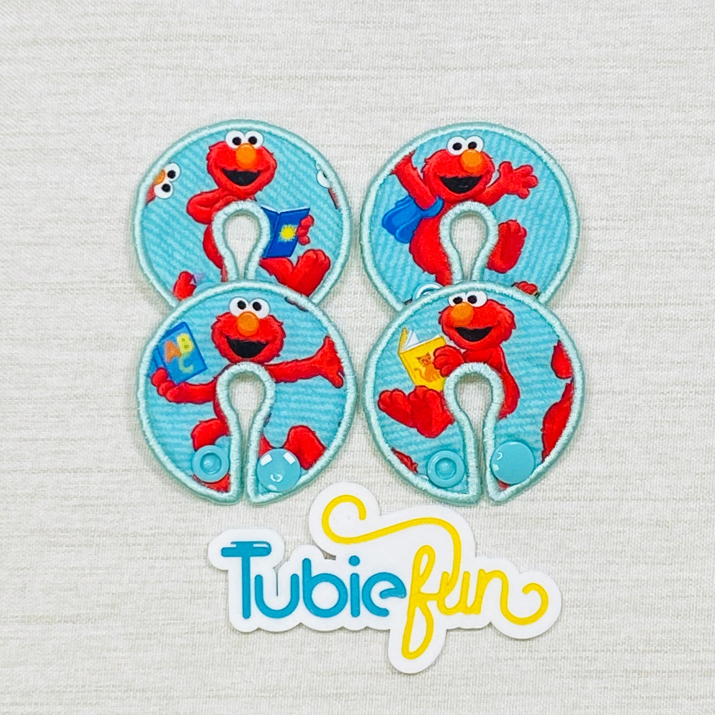 G-Tube Button Pad Cover - Red Teddy