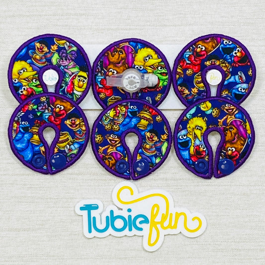 G-Tube Button Pad Cover - Street Characters