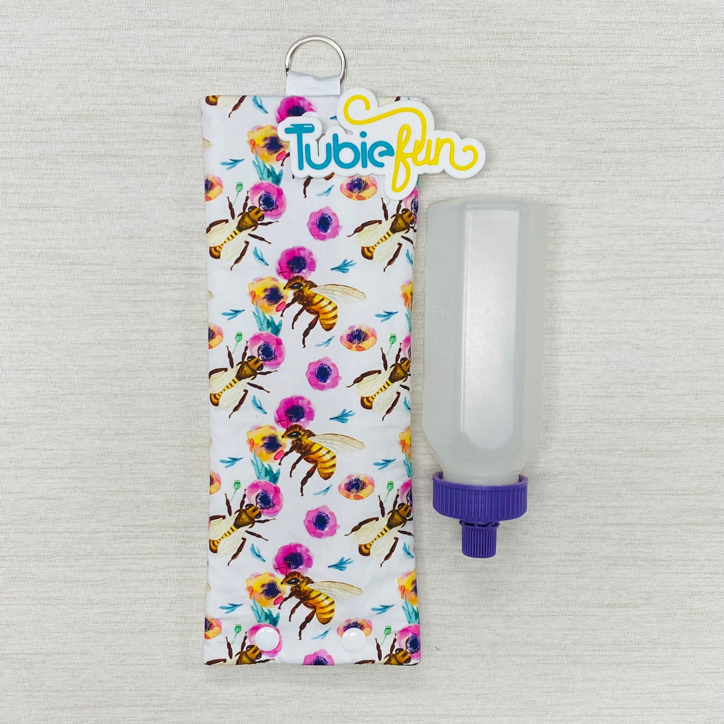 Insulated Milk Bag Suitable for 250ml Bottle in - Bees and Flowers