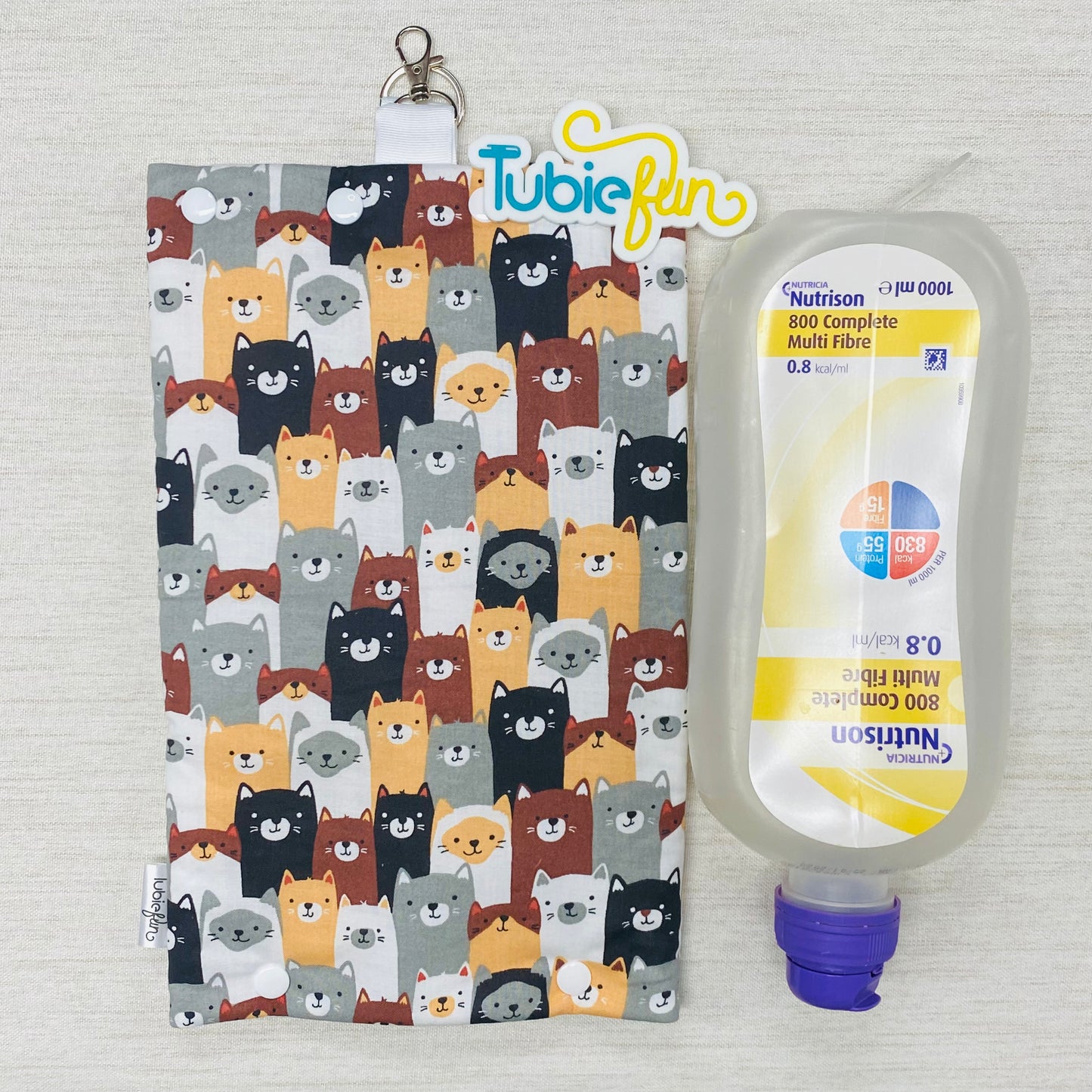 Insulated Milk Bag Suitable for 1L Flocare Bottle - Cats