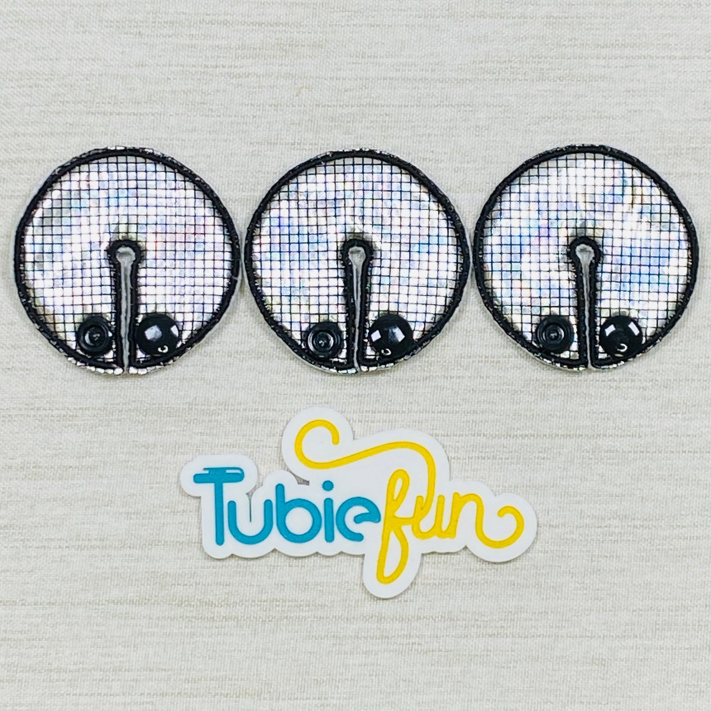 Chait Button Pad Covers -  Disco Shine