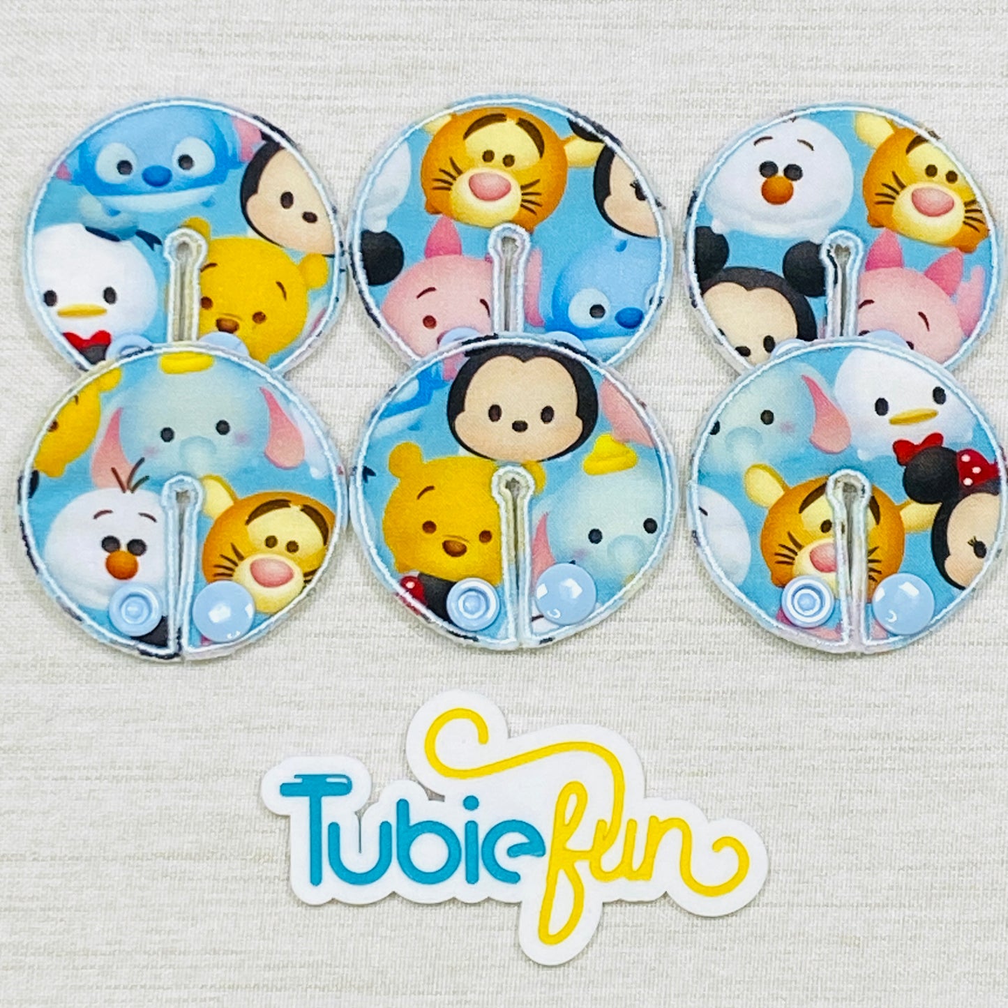 Chait Button Pad Covers - Cute Animals