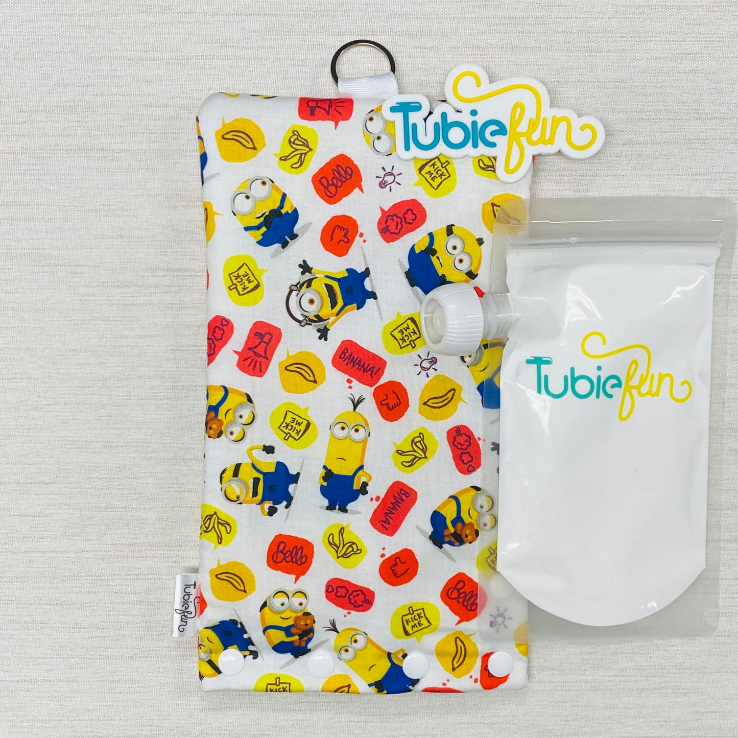 Insulated Milk Bag Suitable for Tubie Fun Reusable Pouches - Yellow Guy