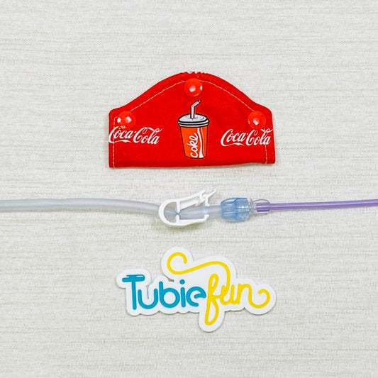 Feeding Tube Mini Connection Cover - Cola