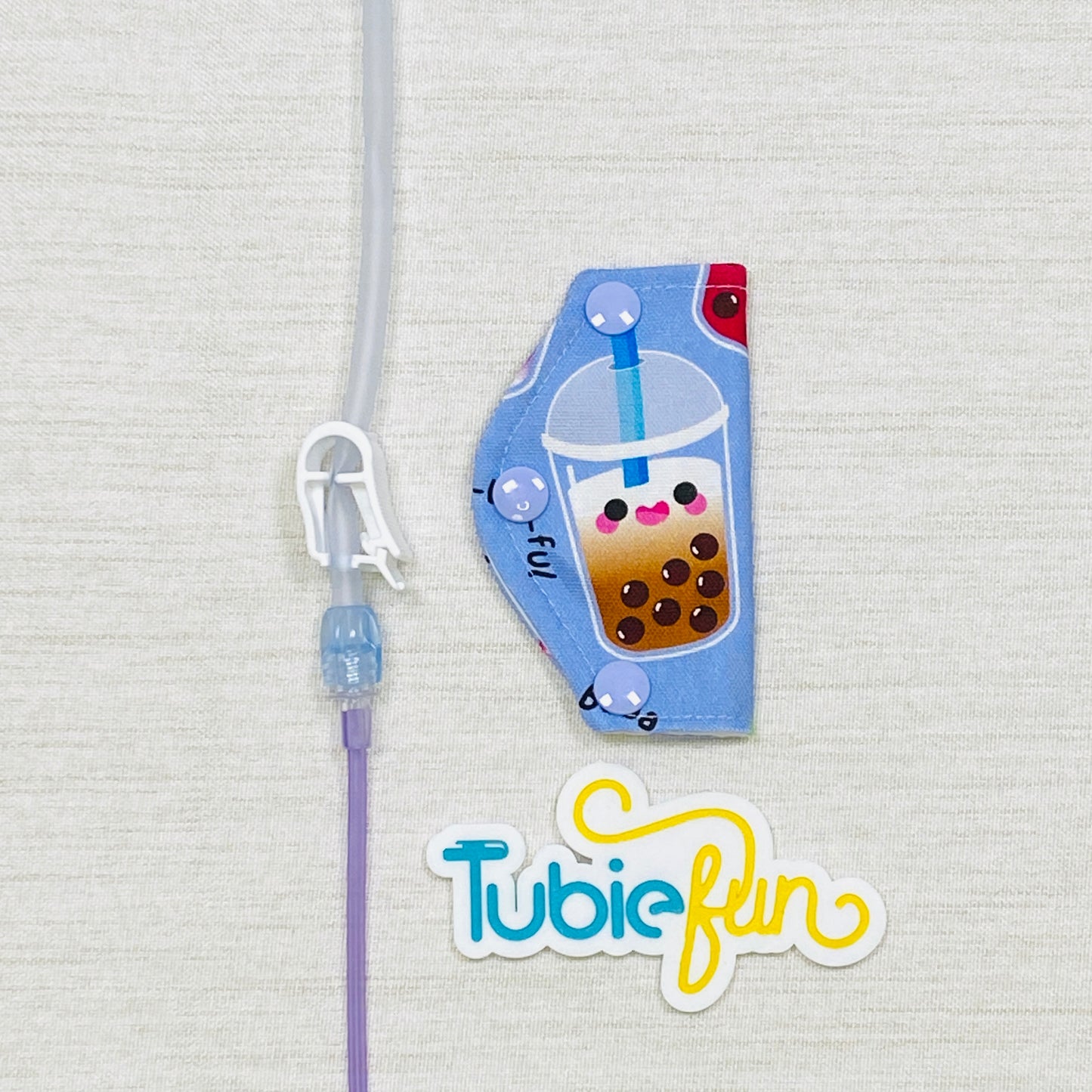 Feeding Tube Mini Connection Cover - Bubble Tea