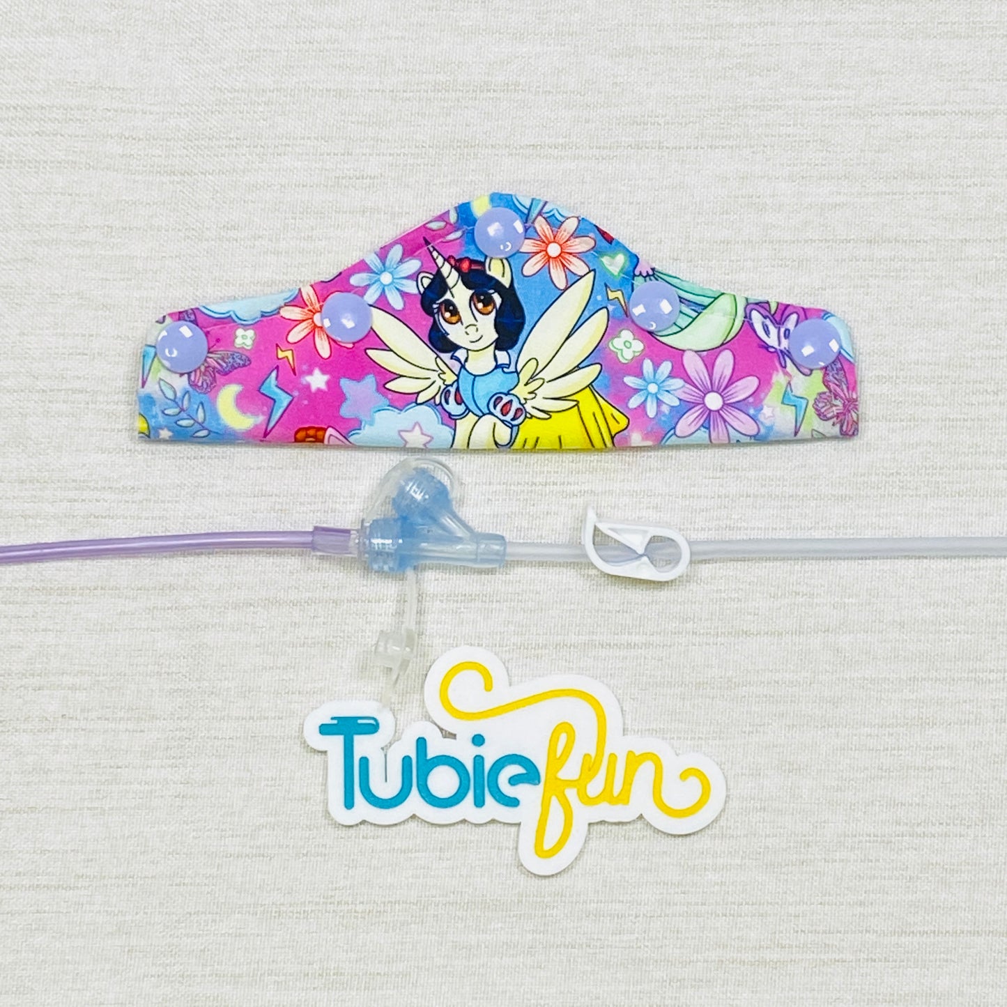 Feeding Tube Connection Cover - Princess Ponies