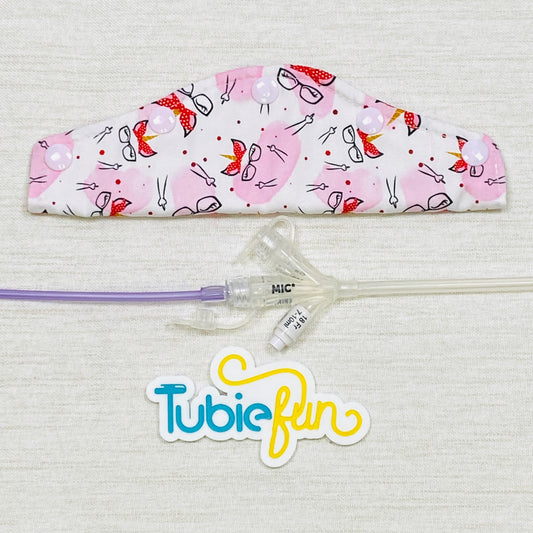Large Feeding Tube Connection Cover - Angry Unicorns