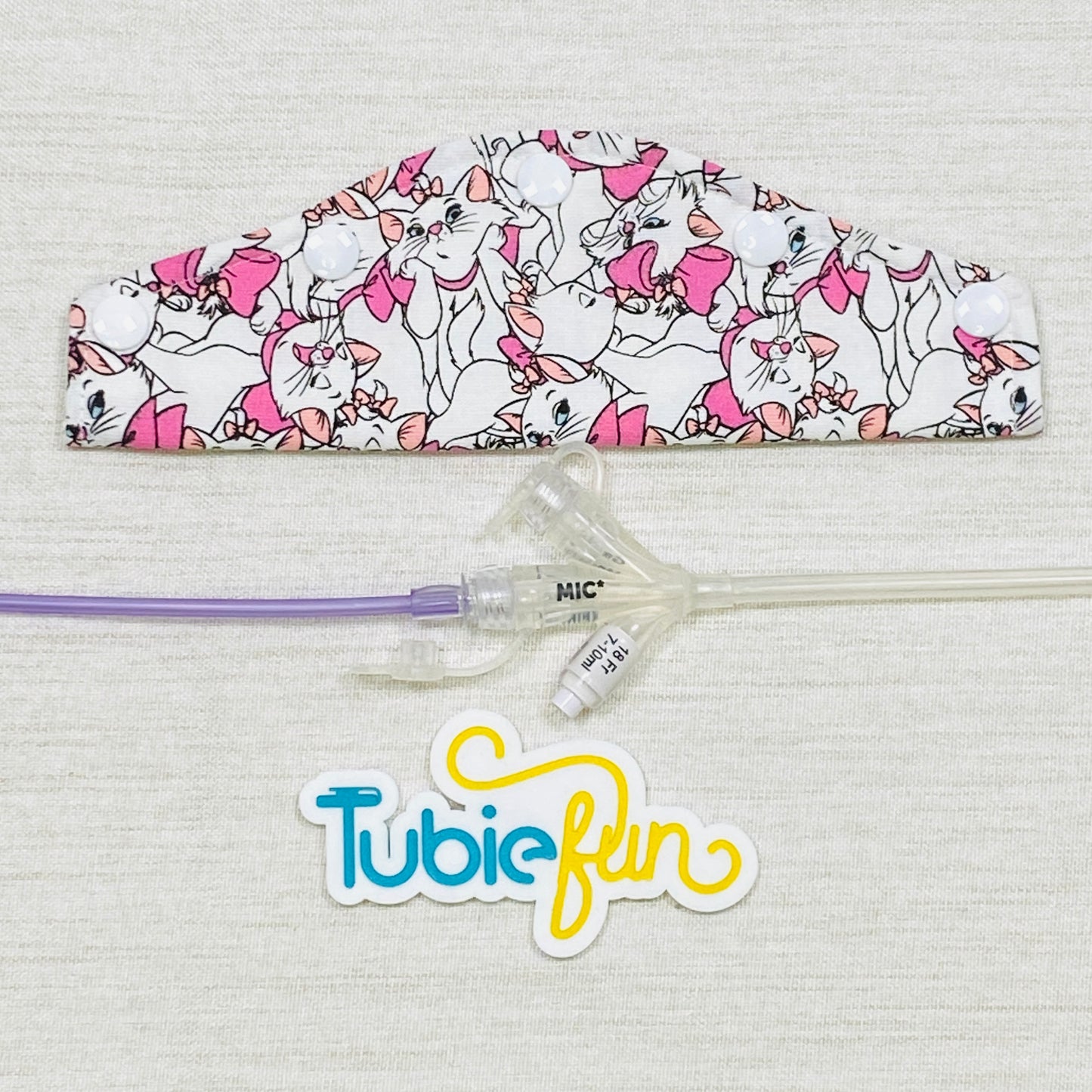 Large Feeding Tube Connection Cover - French Cats