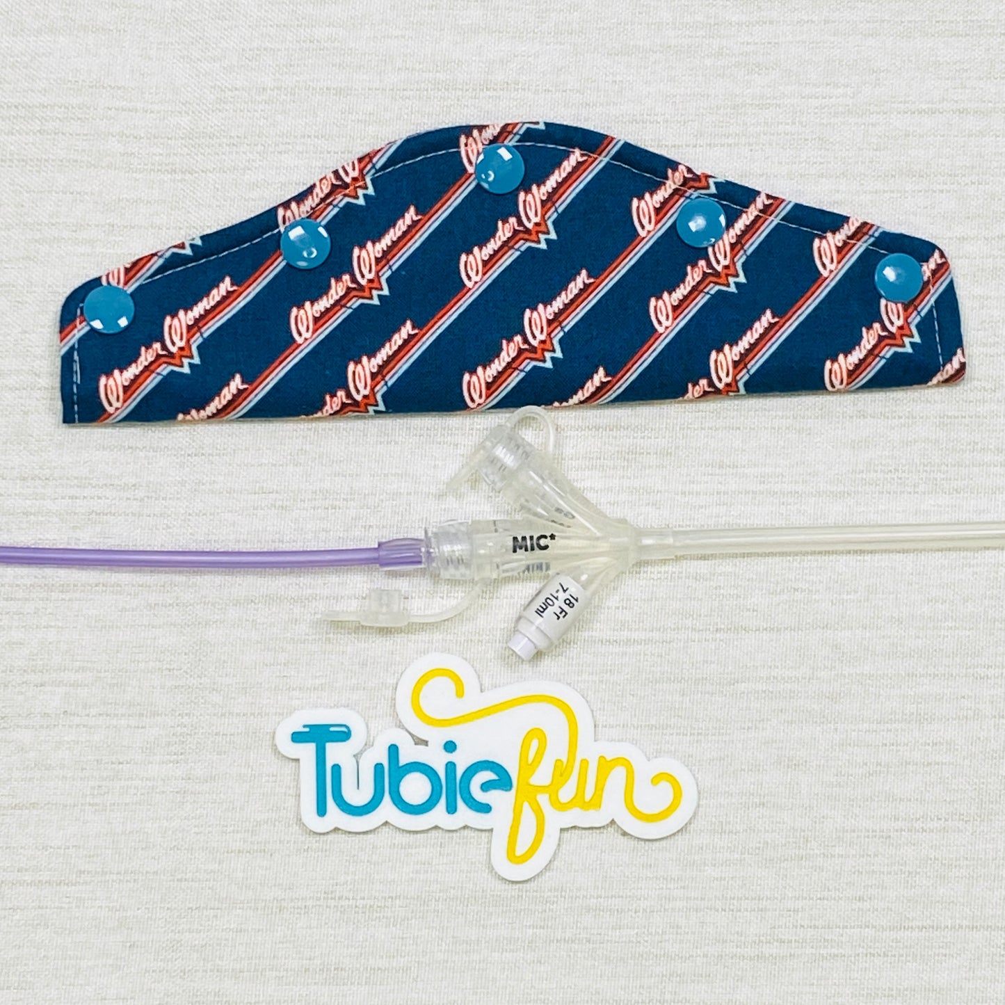 Large Feeding Tube Connection Cover - Wonder Lady .2