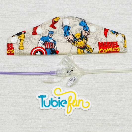 Large Feeding Tube Connection Cover - Heros on Cream