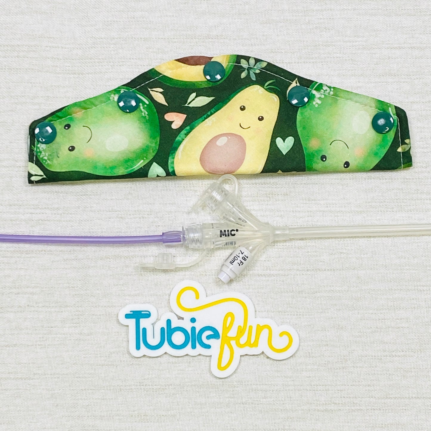 Large Feeding Tube Connection Cover - Avocados