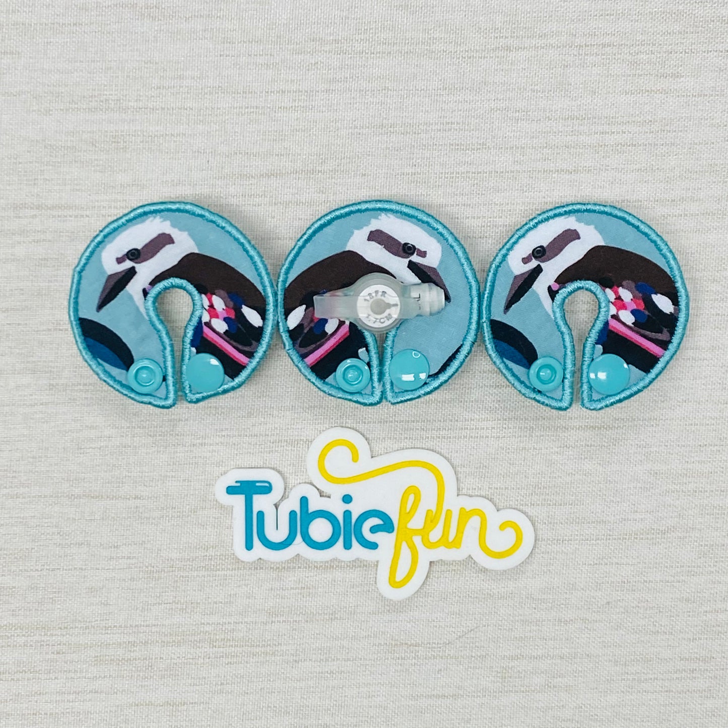 G-Tube Button Pad Cover - Kookaburras