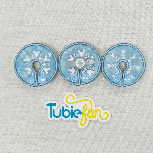 G-Tube Button Pad Cover - Snow Mouse