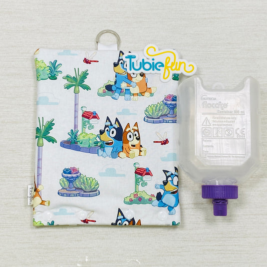 Insulated Milk Bag Suitable for 500ml Flocare Bottle in - Heeler Sisters on White