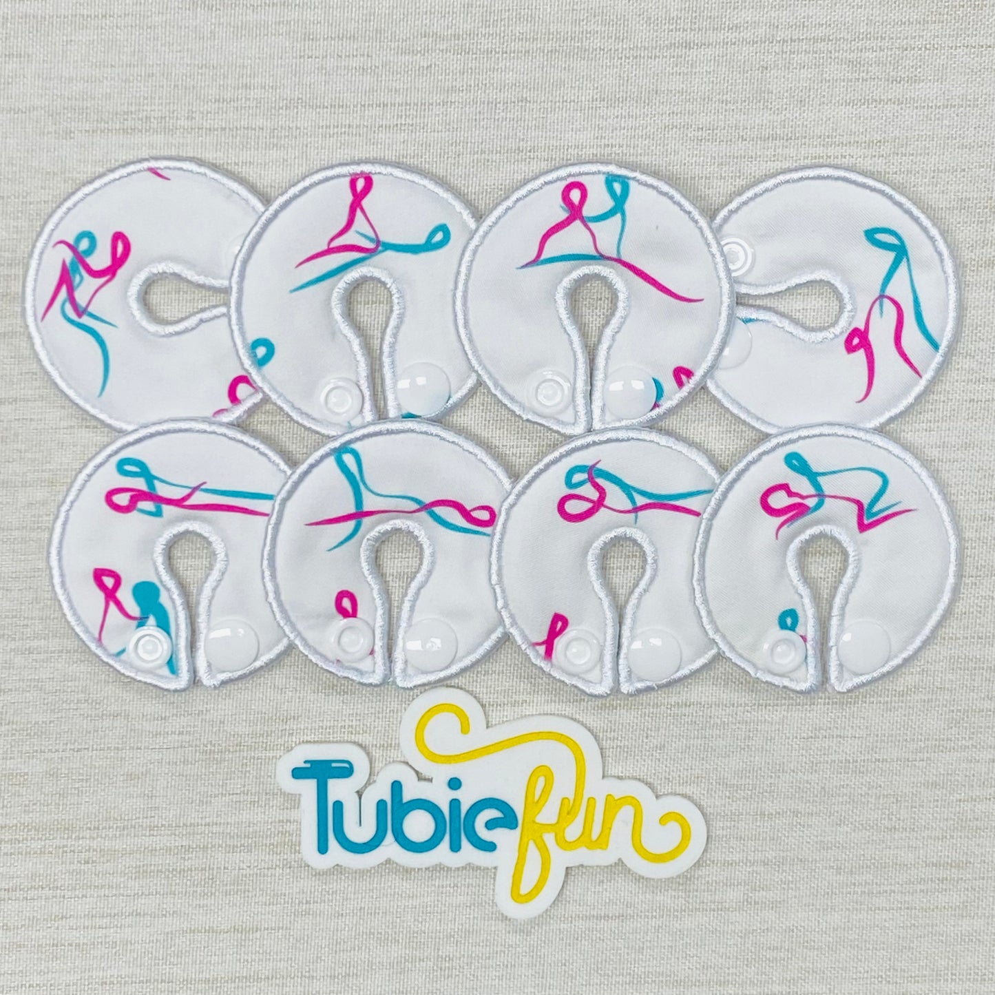 G-Tube Button Pad Cover - Positions