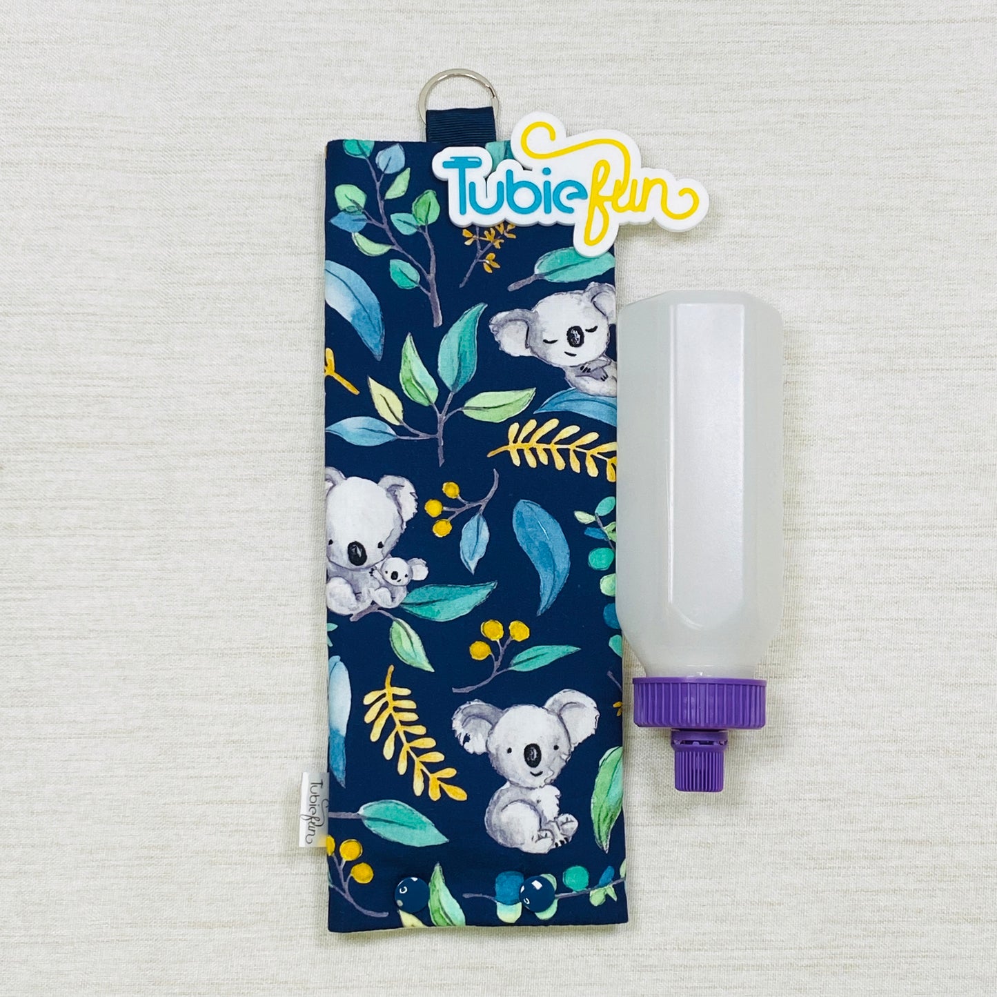 Insulated Milk Bag Suitable for 250ml Bottle in - Koalas on Navy