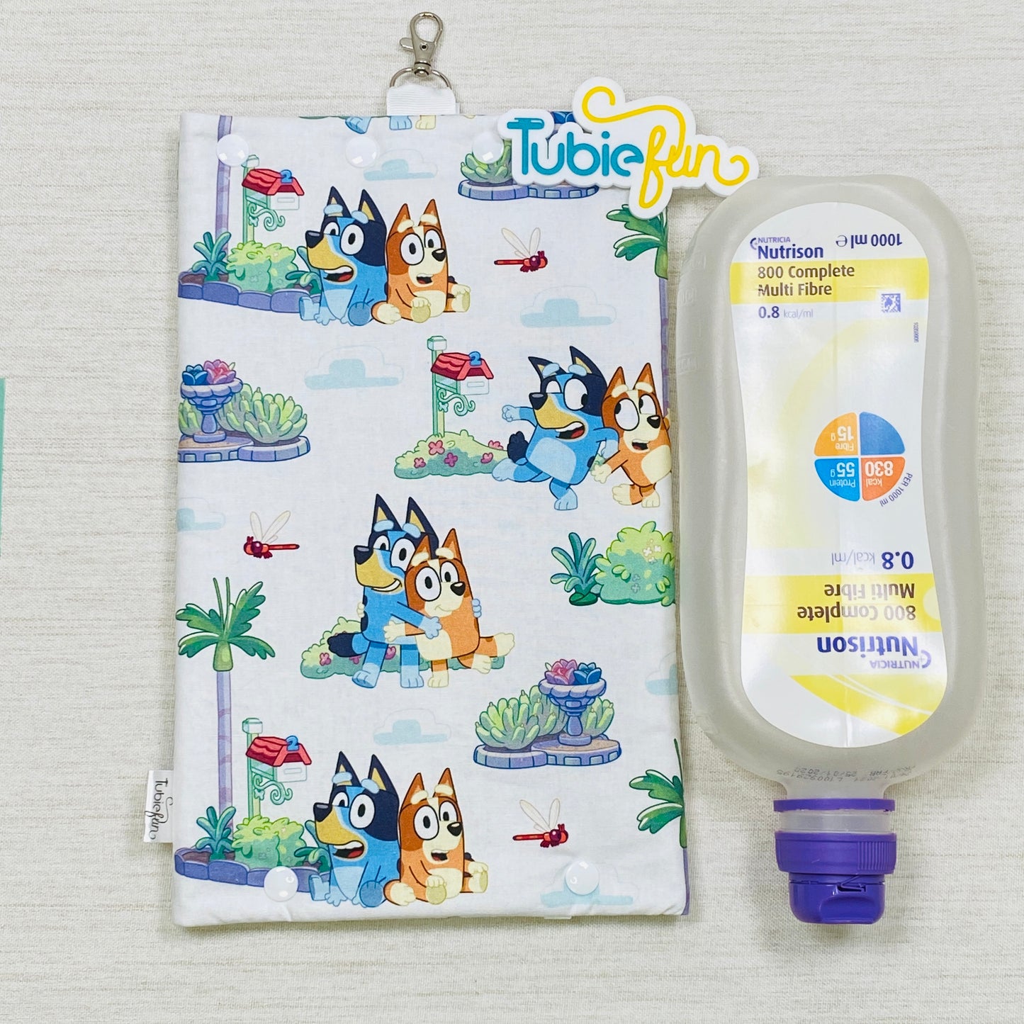 Insulated Milk Bag Suitable for 1L Flocare and 500ml Flexitaners - Heeler Sisters on White