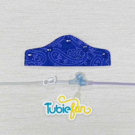 Feeding Tube Connection Cover - Purple Paisley