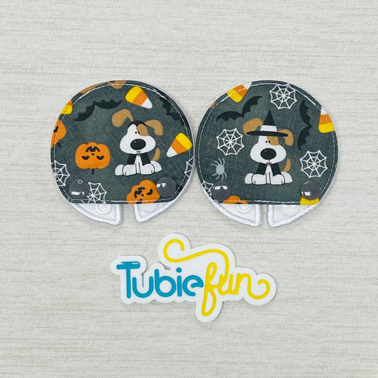 Covered Button Pad - Halloween Pups